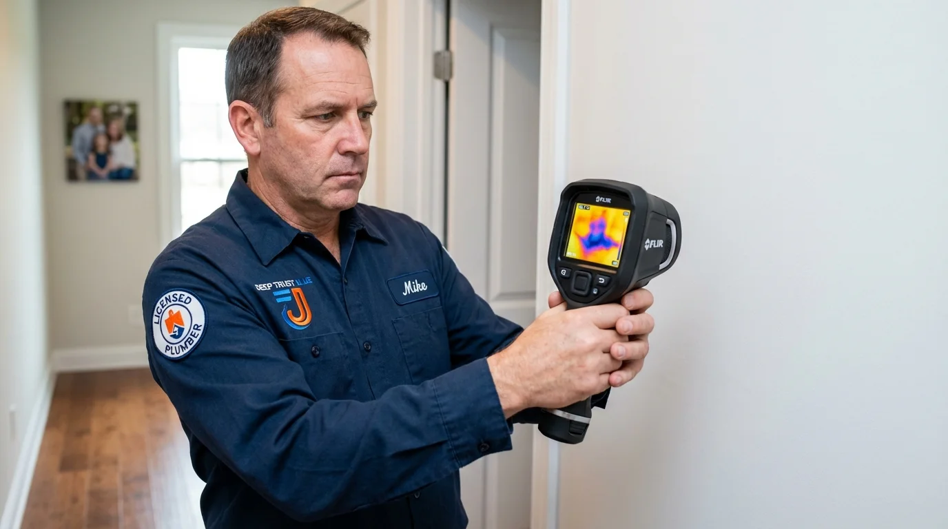 Thermal imaging leak detection by Johns Plumbing LLC in Lamoni